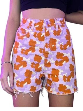 Zara The 90’s Short- Poppy Flower Print